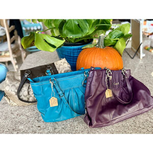 Coach Ashley Carryall Shoulder Bag‎ in Teal